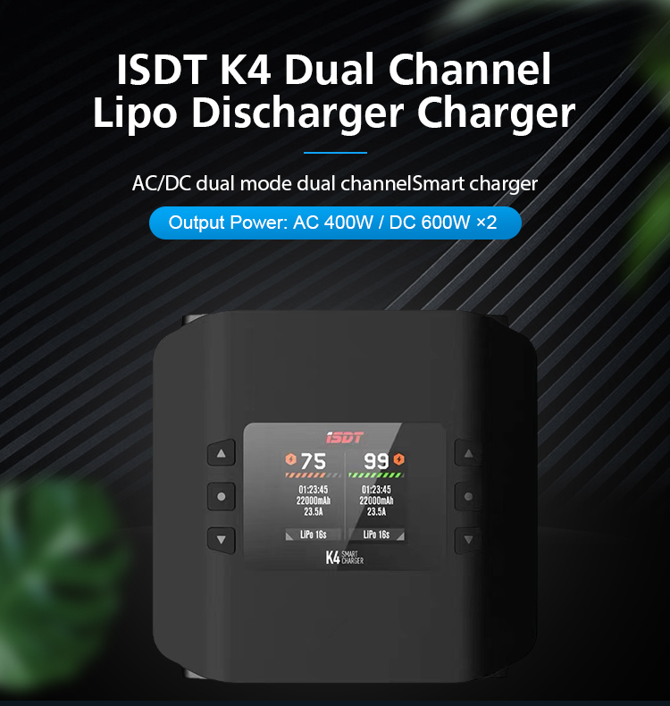 2023 ISDT K4 AC 400W / DC 600W - Isdt K4 Dual Lipo Charger 评论和价格