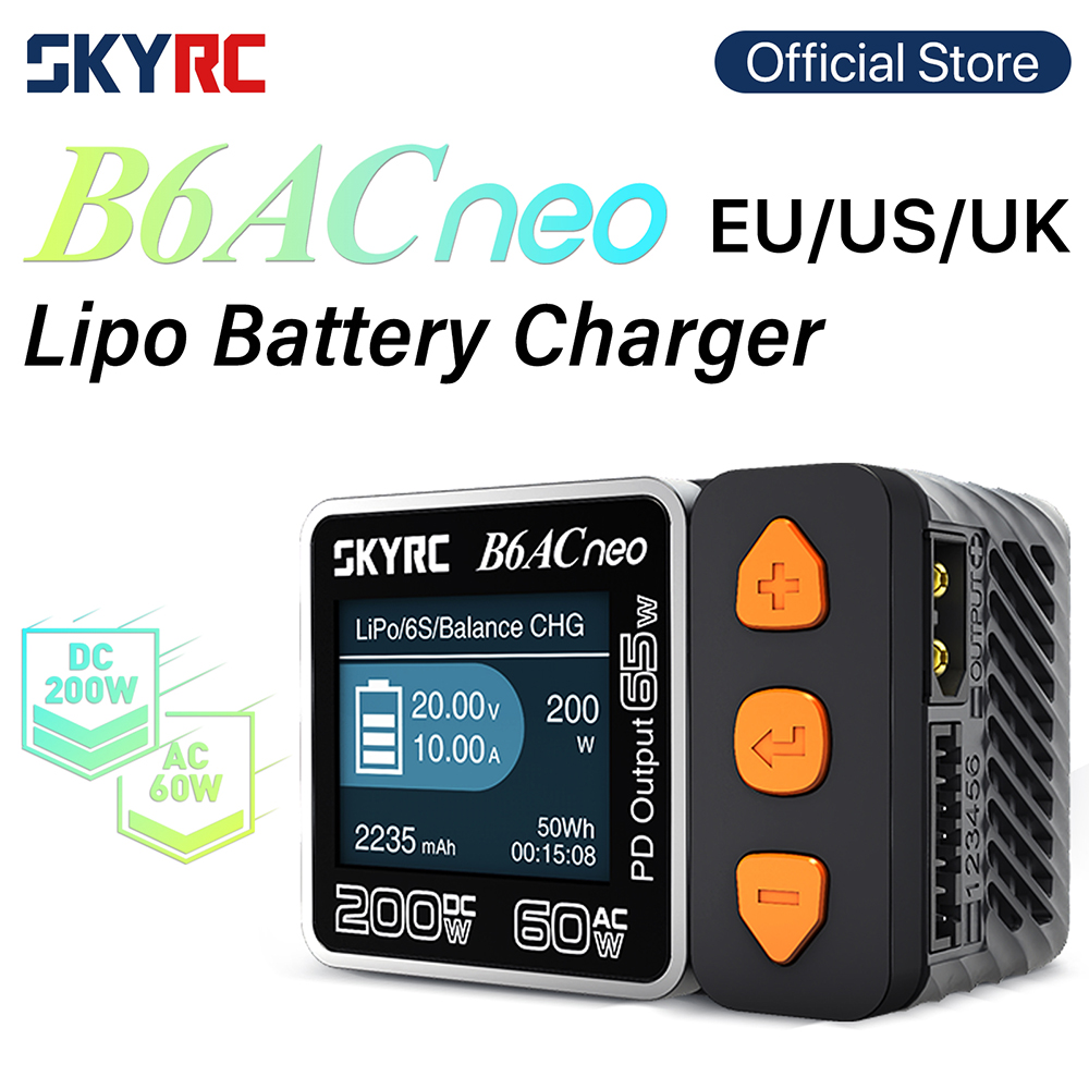 SKYRC B6ACneo Charger DC 200W  - Skyrc B6 Neo Smart Charger 评论和价格