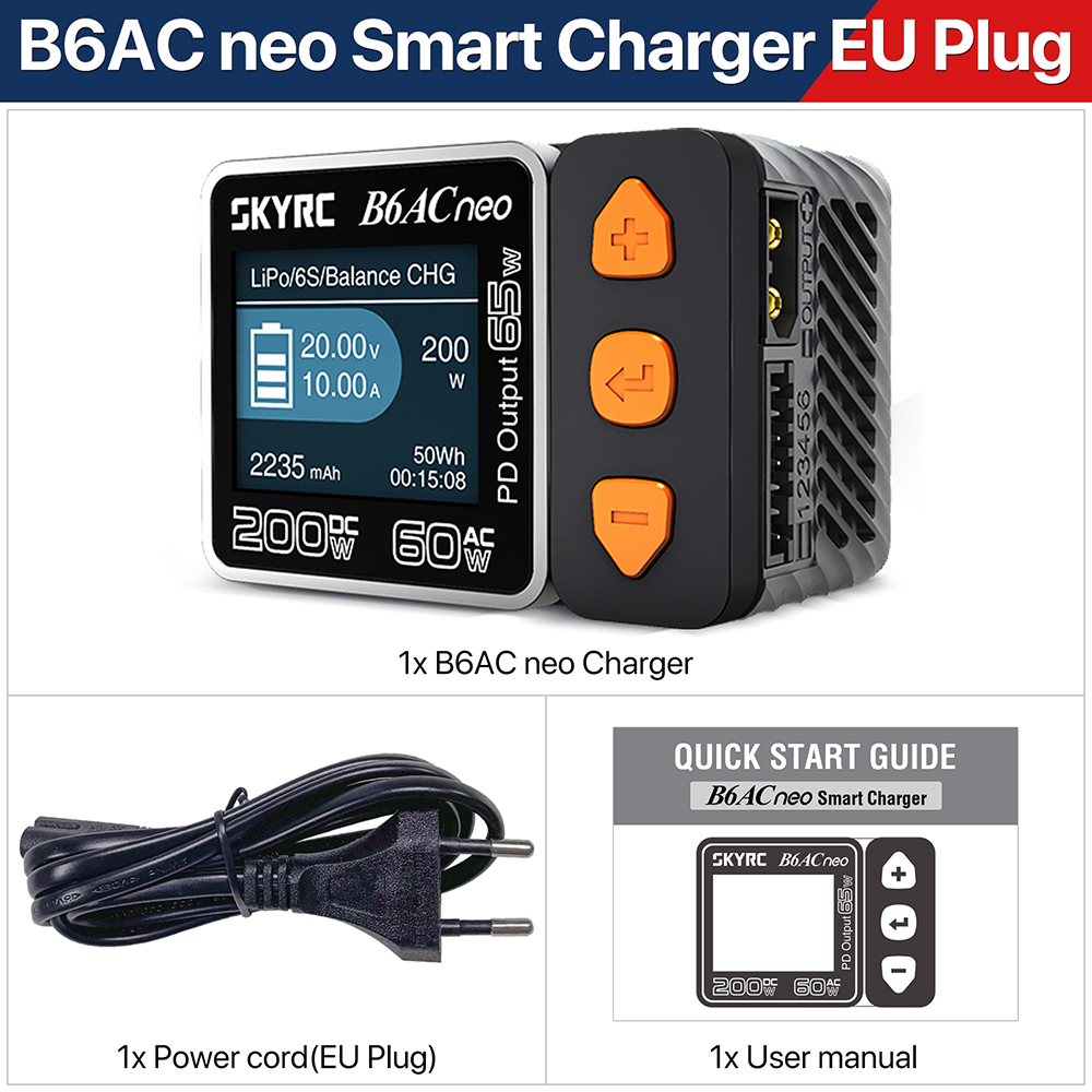 SKYRC B6ACneo Charger DC 200W  - Skyrc B6 Neo Smart Charger 评论和价格