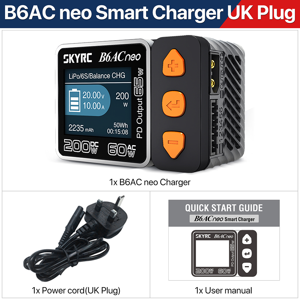 SKYRC B6ACneo Charger DC 200W  - Skyrc B6 Neo Smart Charger 评论和价格