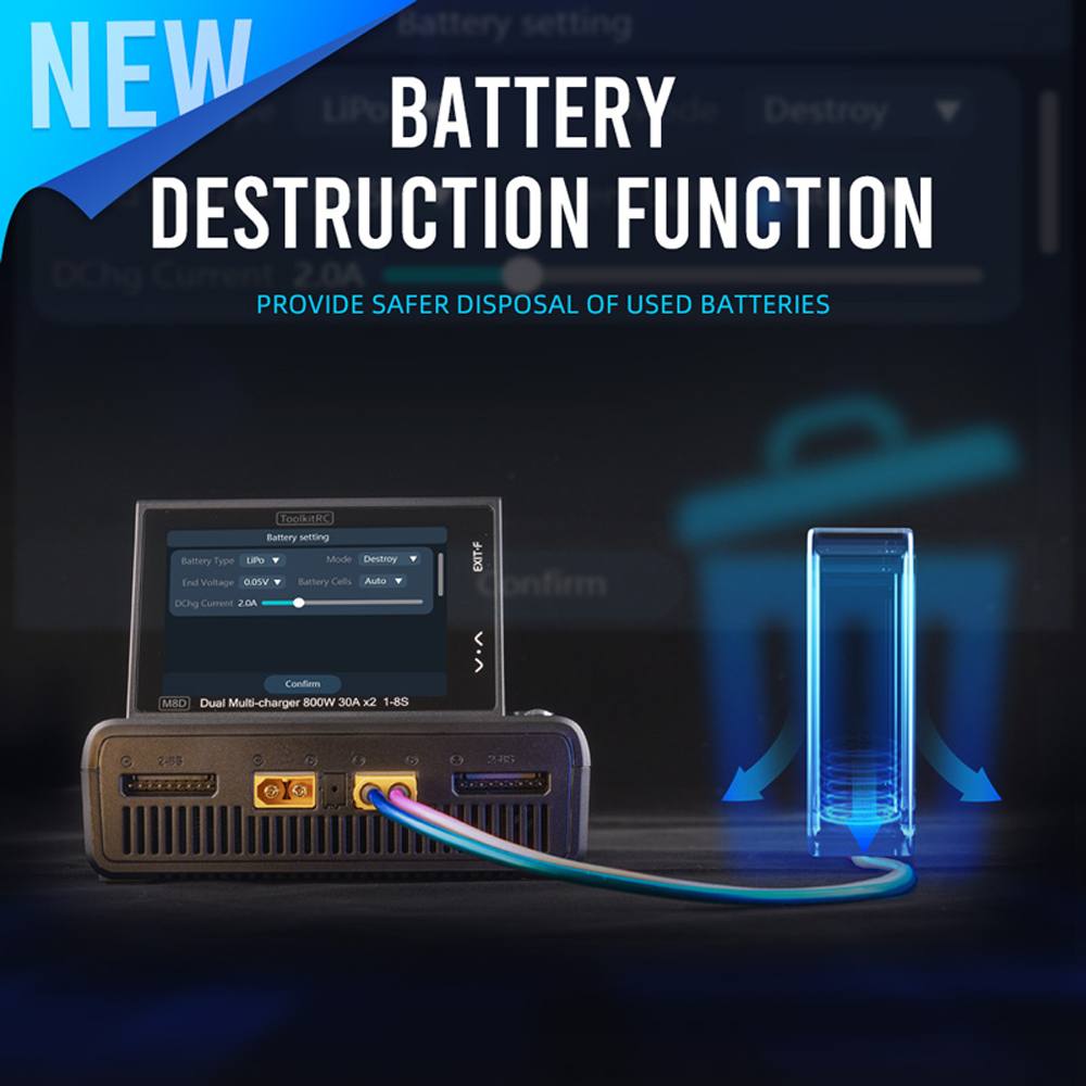 ToolkitRC M8D Smart Charger 2C - Toolkitrc M6Dac Smart Charger 评论和价格