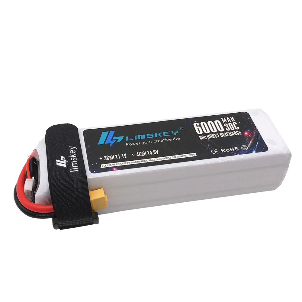 Lismkey 14.8V 6000mAh 30C Burs - 4S Lipo Battery 14.8V 6000Mah 评论和价格