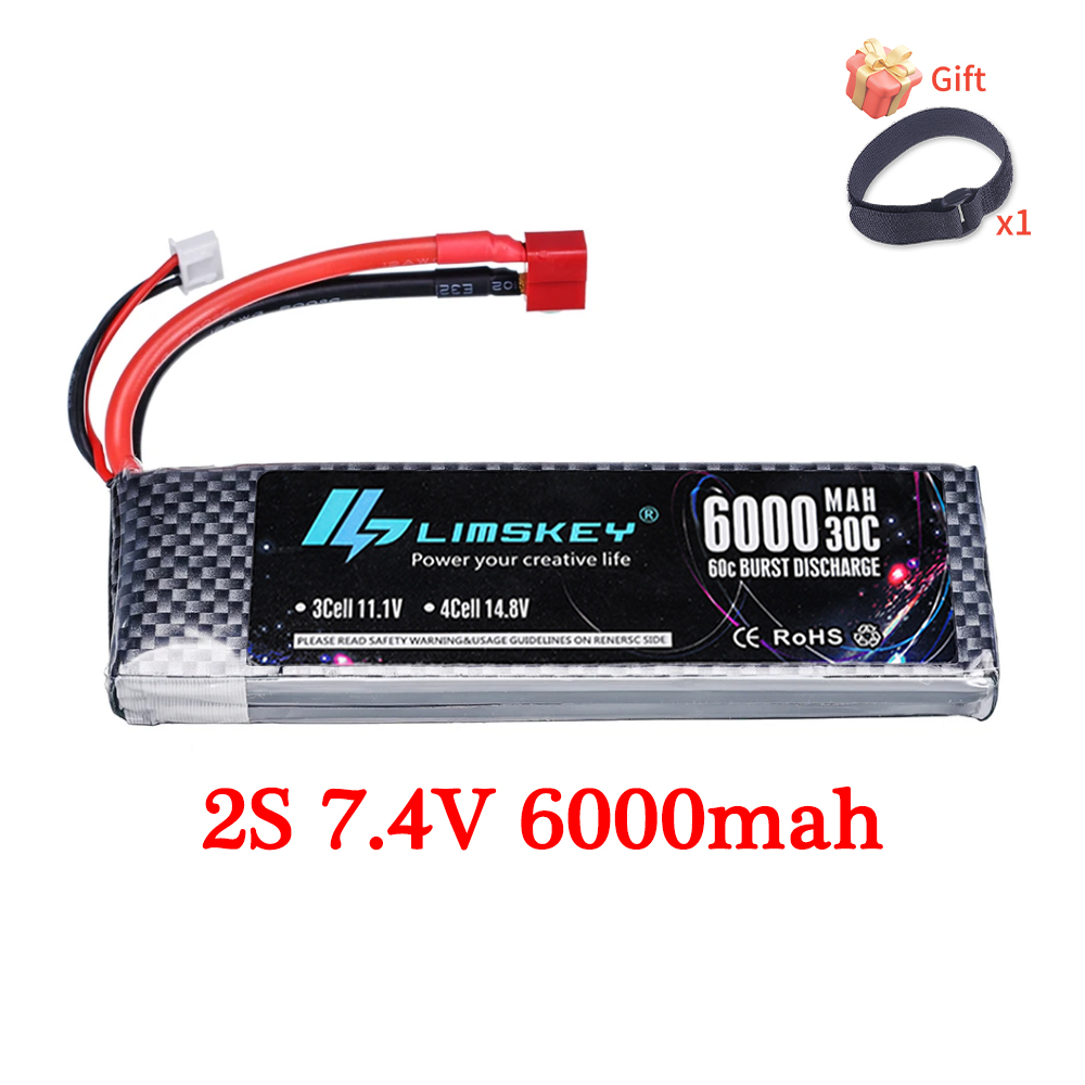7.4V 11.1V 14.8V 22.2V 6000mAh - 4S Lipo Battery 14.8V 6000Mah 评论和价格