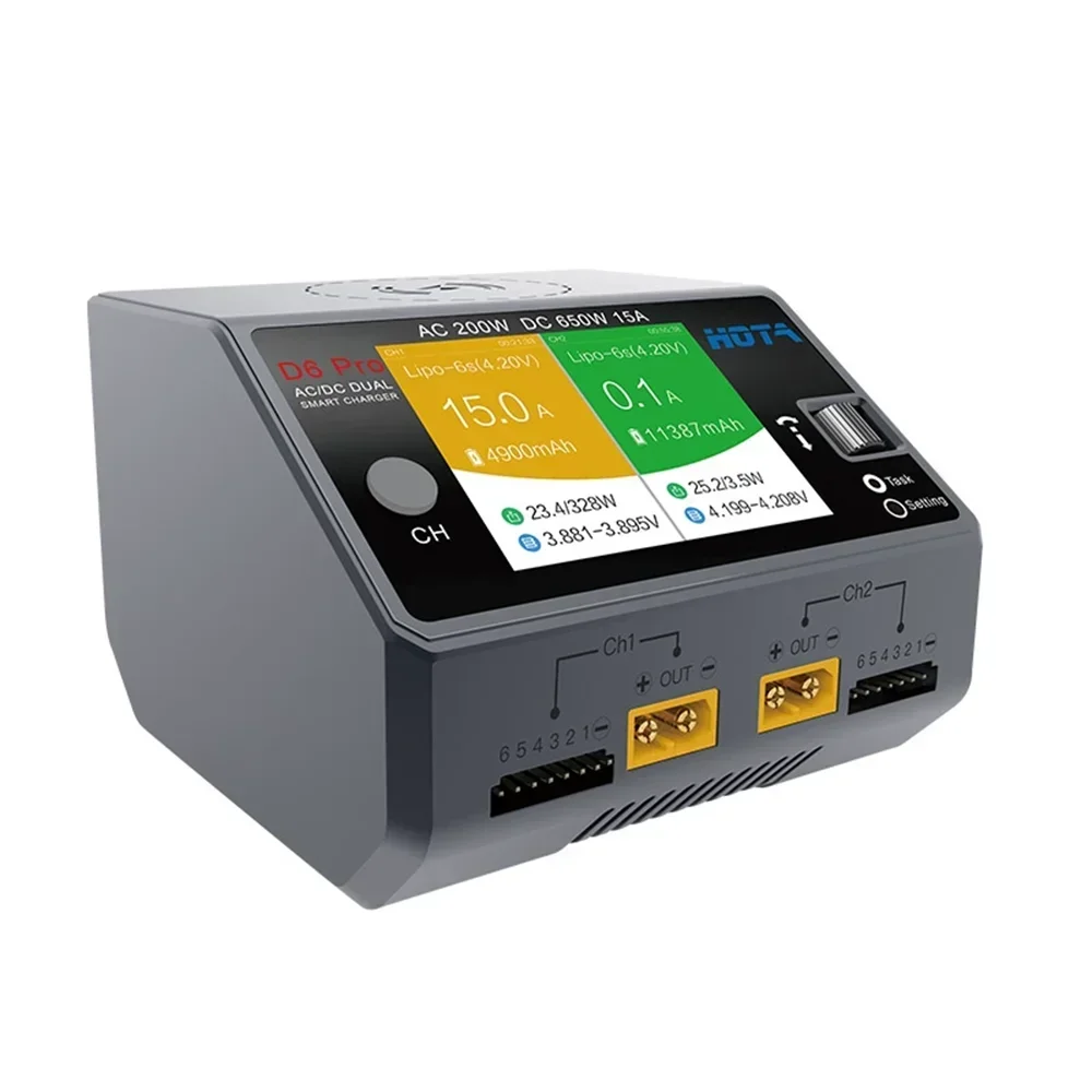 HOTA D6 Pro Dual Channel Smart - Hota D6 Pro Dual Lipo Charger 评论和价格