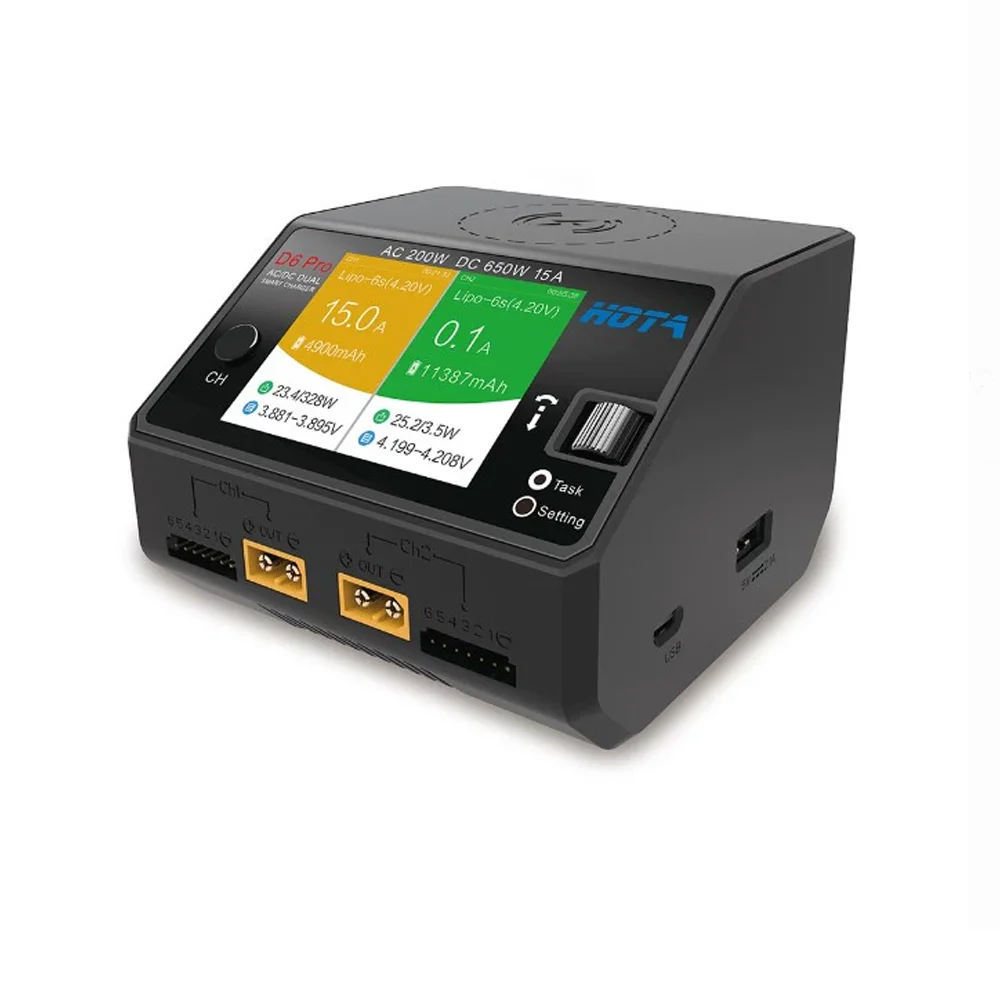 HOTA D6 Pro 200W AC 650W DC Du - Hota D6 Pro Dual Lipo Charger 评论和价格