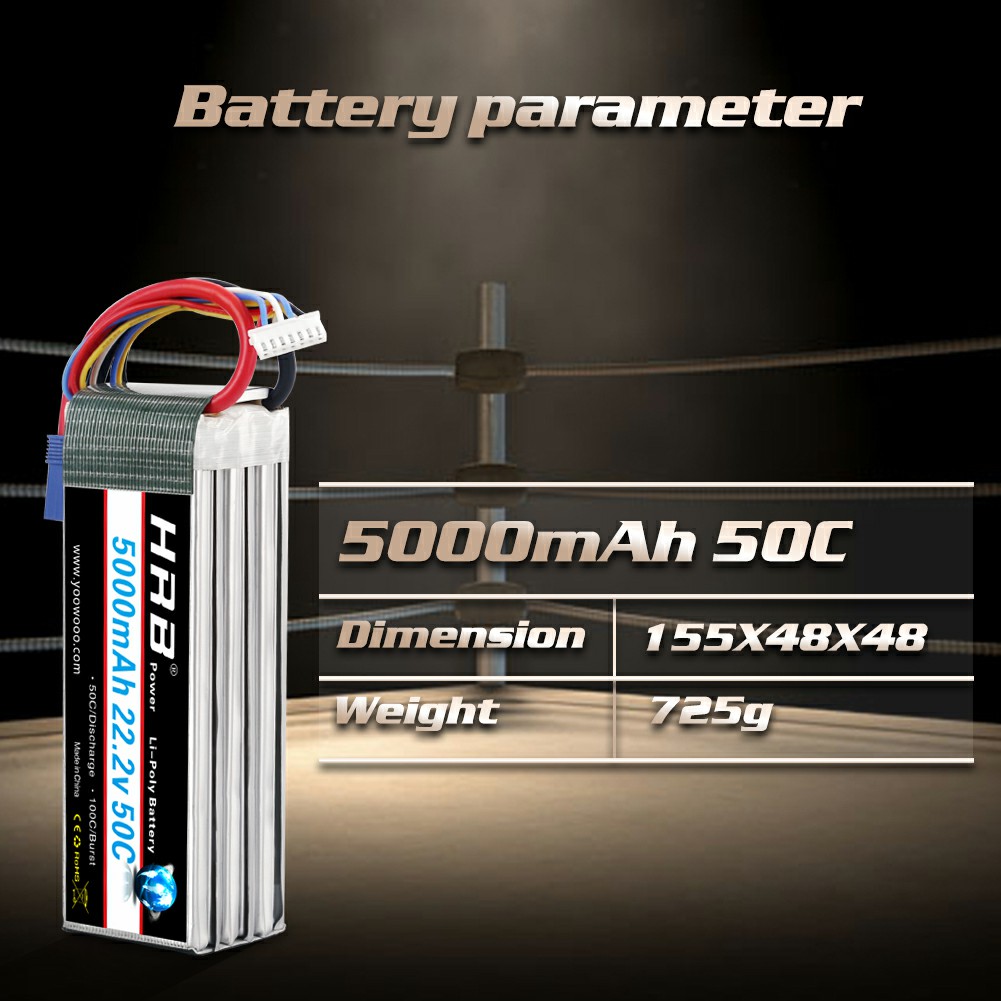 HRB 6S Lipo Battery 22.2V 5000 - 6S Lipo Battery 22.2V 5000Mah 评论和价格