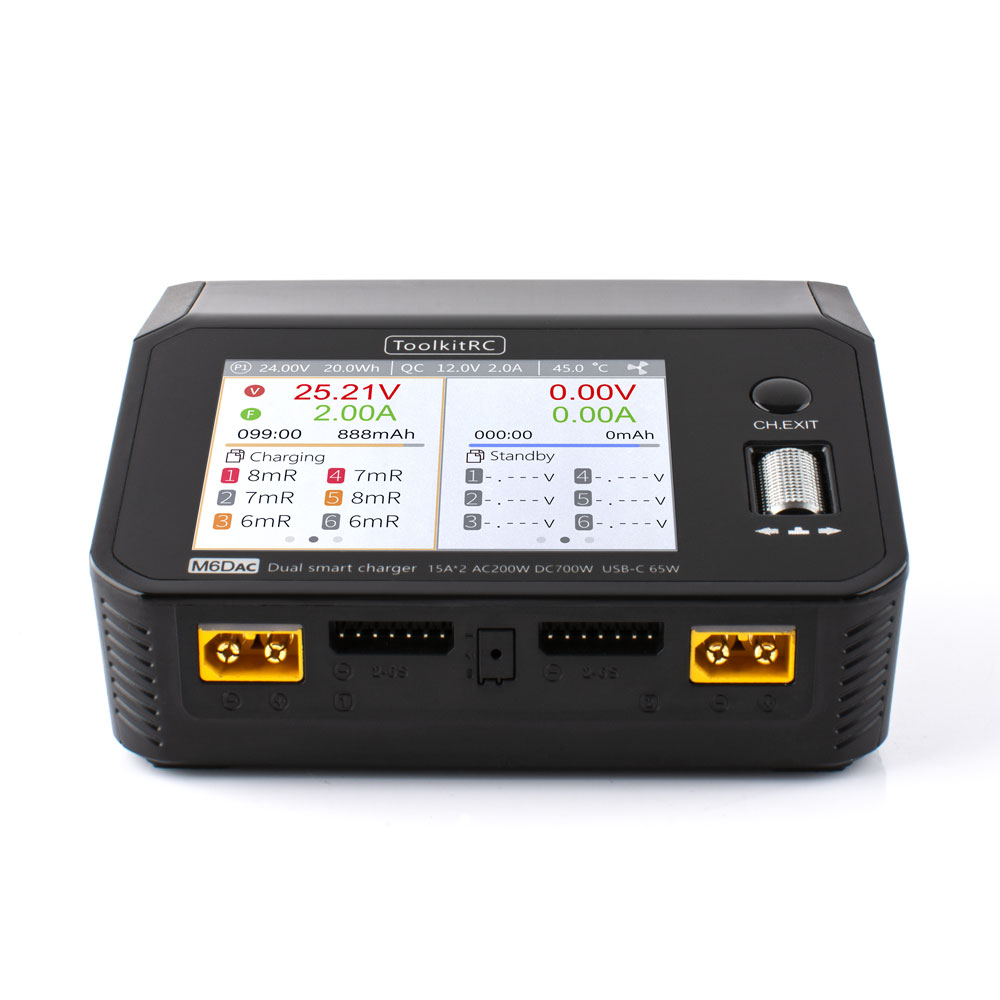 ToolkitRC M6DAC AC 200W DC 700 - Toolkitrc M6Dac Smart Charger 评论和价格