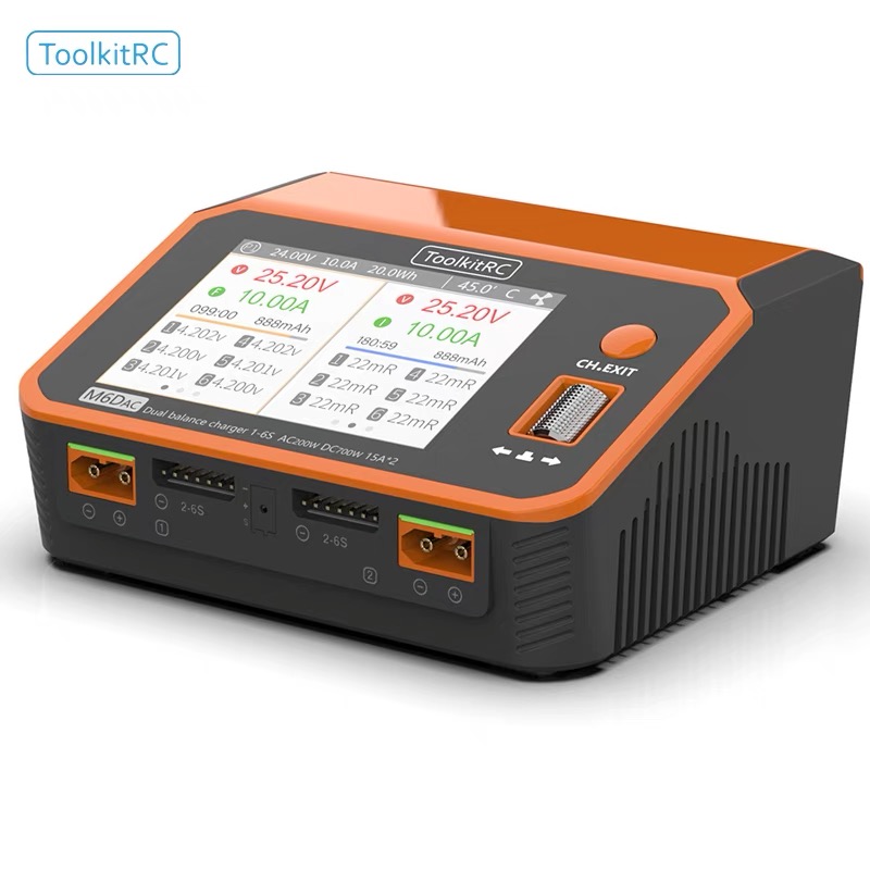 ToolkitRC M6DAC 350W X 2 USB-C - Toolkitrc M6Dac Smart Charger 评论和价格