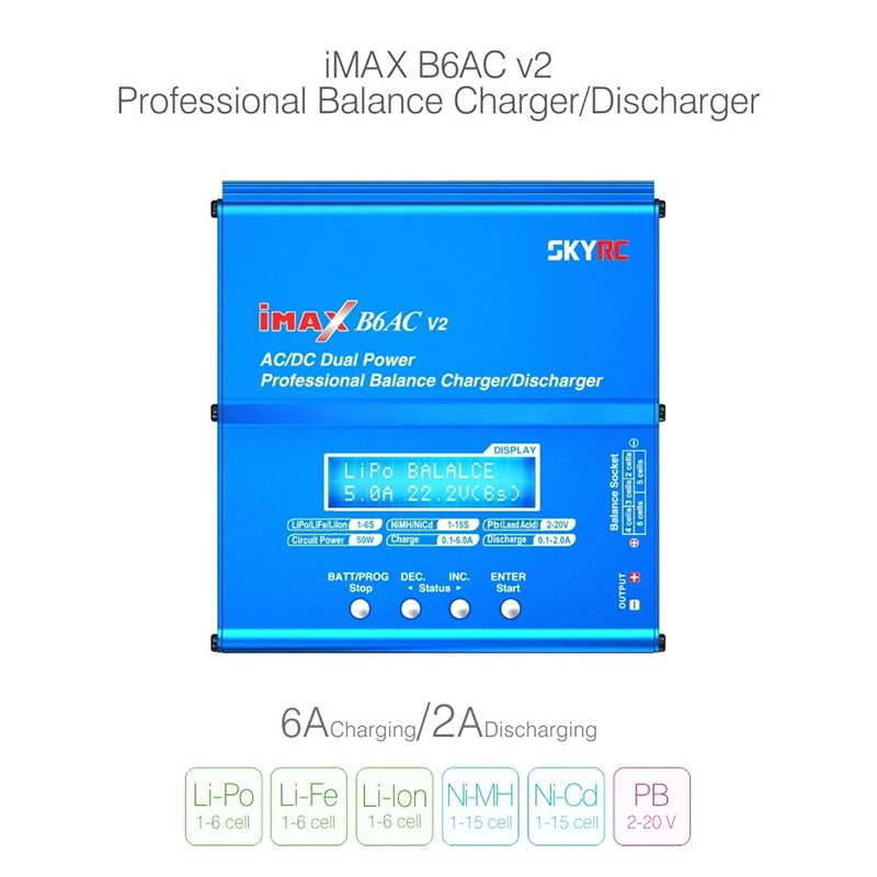 Original SKYRC iMAX B6AC V2 6A - Skyrc B6 Neo Smart Charger 评论和价格