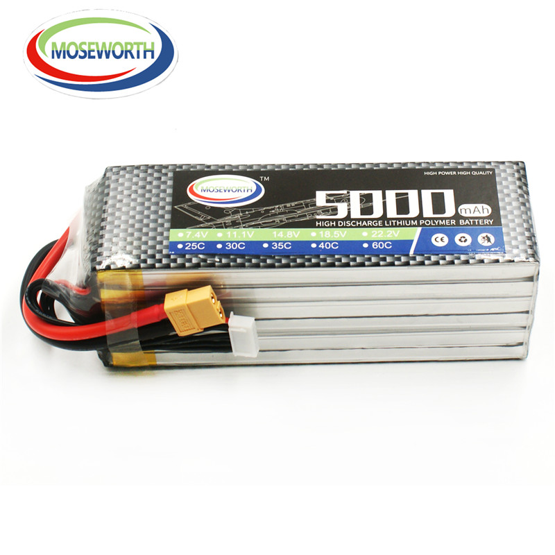 6S 22.2V 5000mAh 60C RC Toy Li - 6S Lipo Battery 22.2V 5000Mah 评论和价格