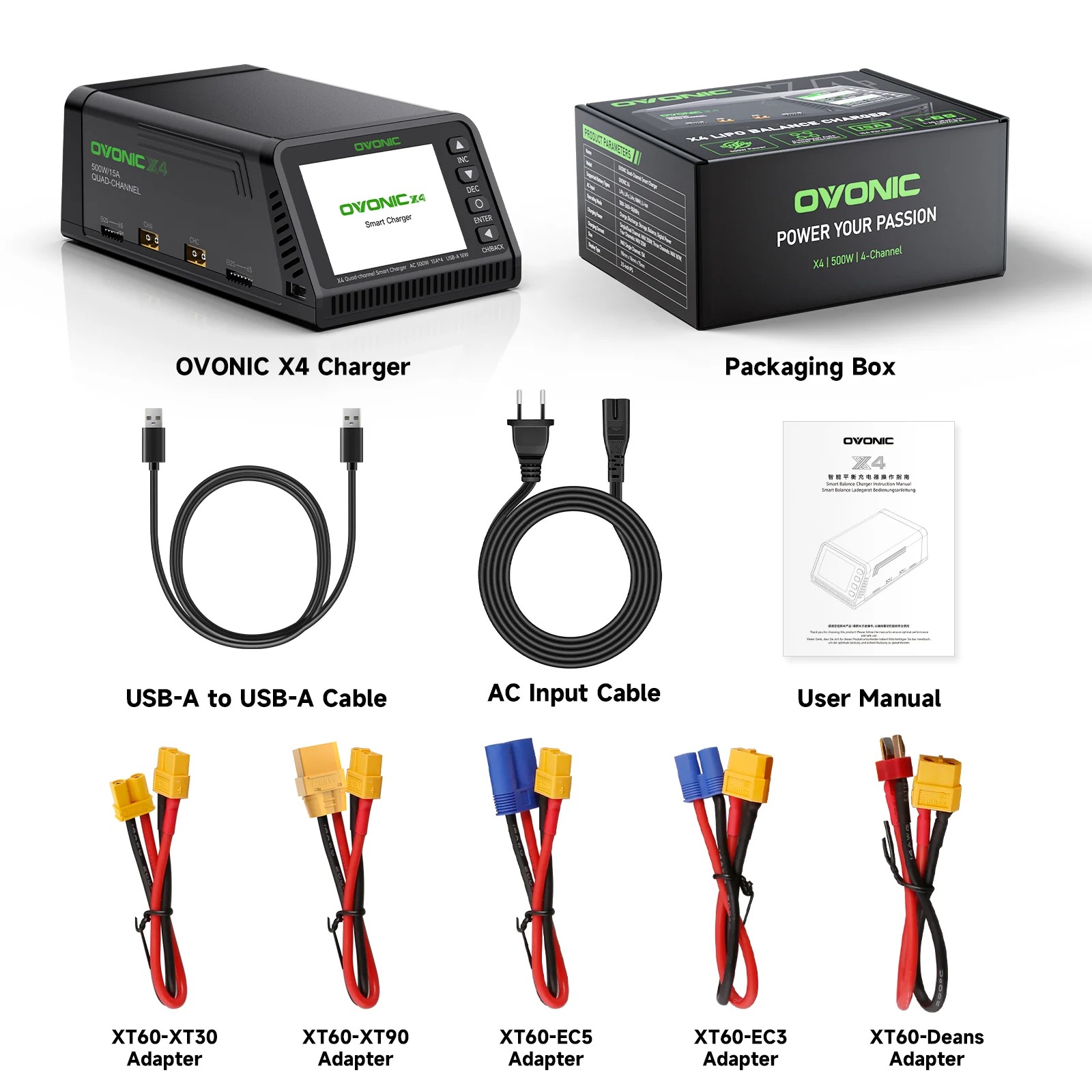 Ovonic X4 AC500W 4 Channel Sma - Toolkitrc M6Dac Smart Charger 评论和价格