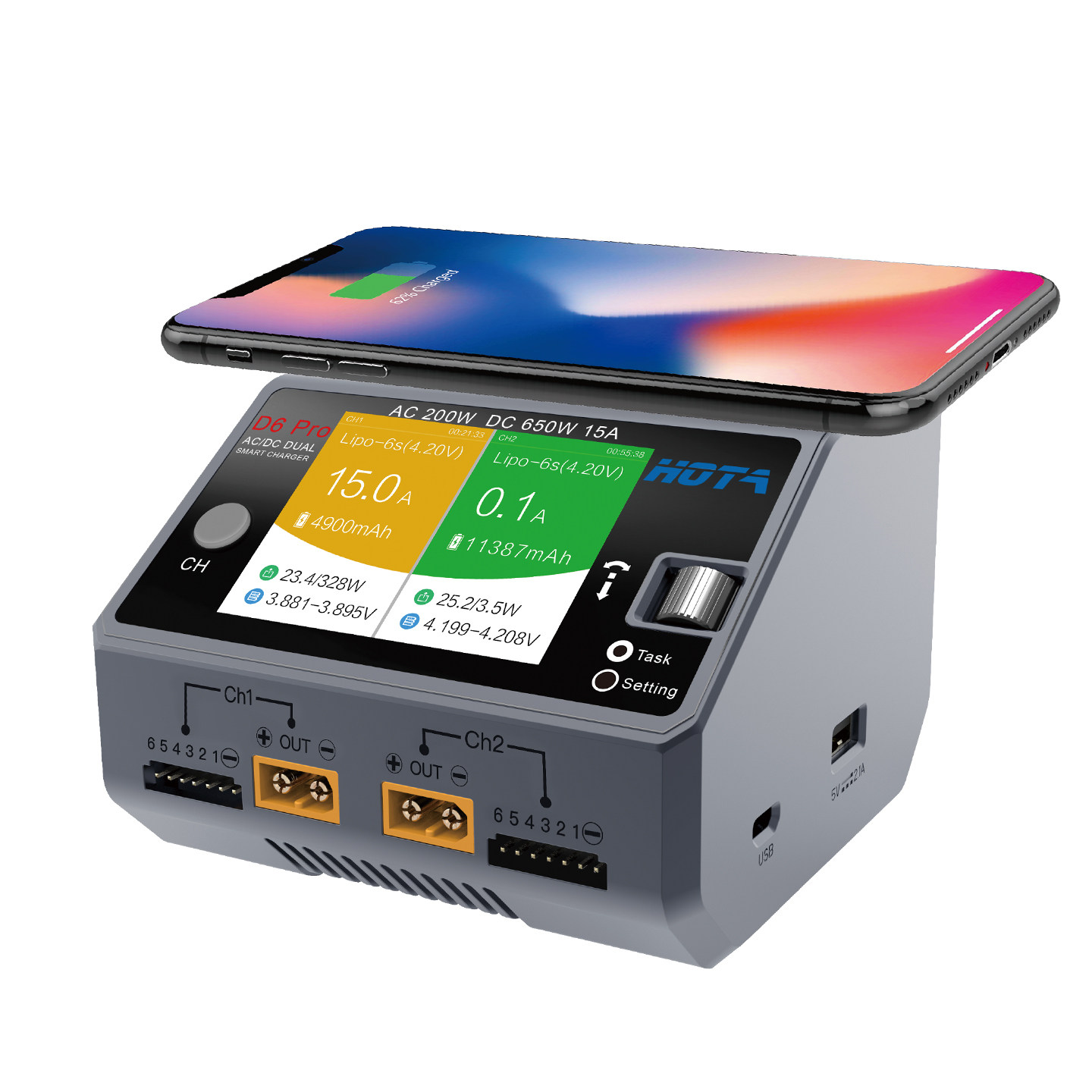 HOTA D6 Pro AC/DC Dual Channel - Hota D6 Pro Dual Lipo Charger 评论和价格