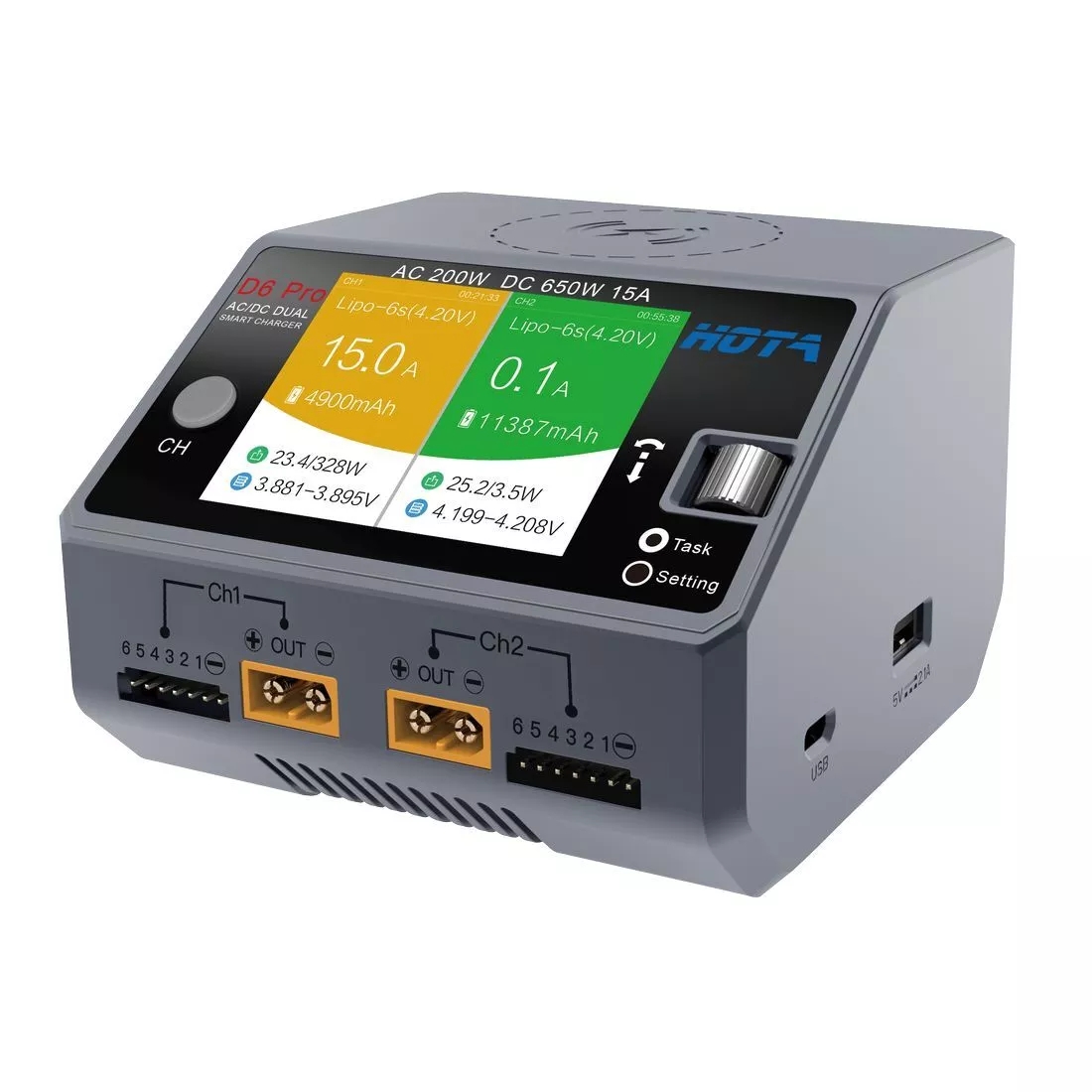 HOTA D6 Pro Lipo Battery Charg - Hota D6 Pro Dual Lipo Charger 评论和价格